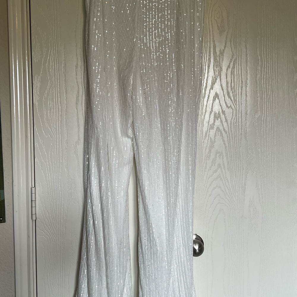 Nasty Gal White Wide Leg Jumpsuit